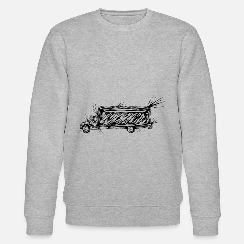 LKW Truck - Stanley/Stella Unisex Bio-Sweatshirt CHANGER  - Grau meliert