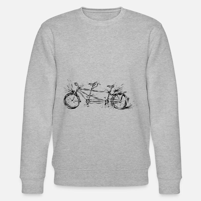Vélo tandem - Sweat bio CHANGER Stanley/Stella Unisexe - gris chiné