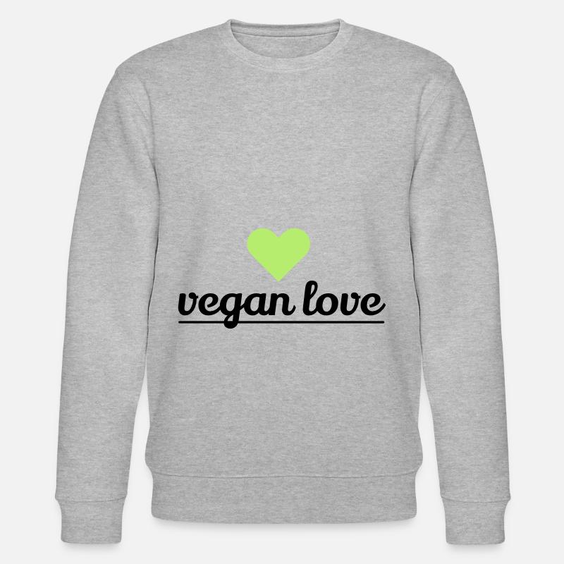 amour végétalien - Sweat bio CHANGER Stanley/Stella Unisexe - gris chiné