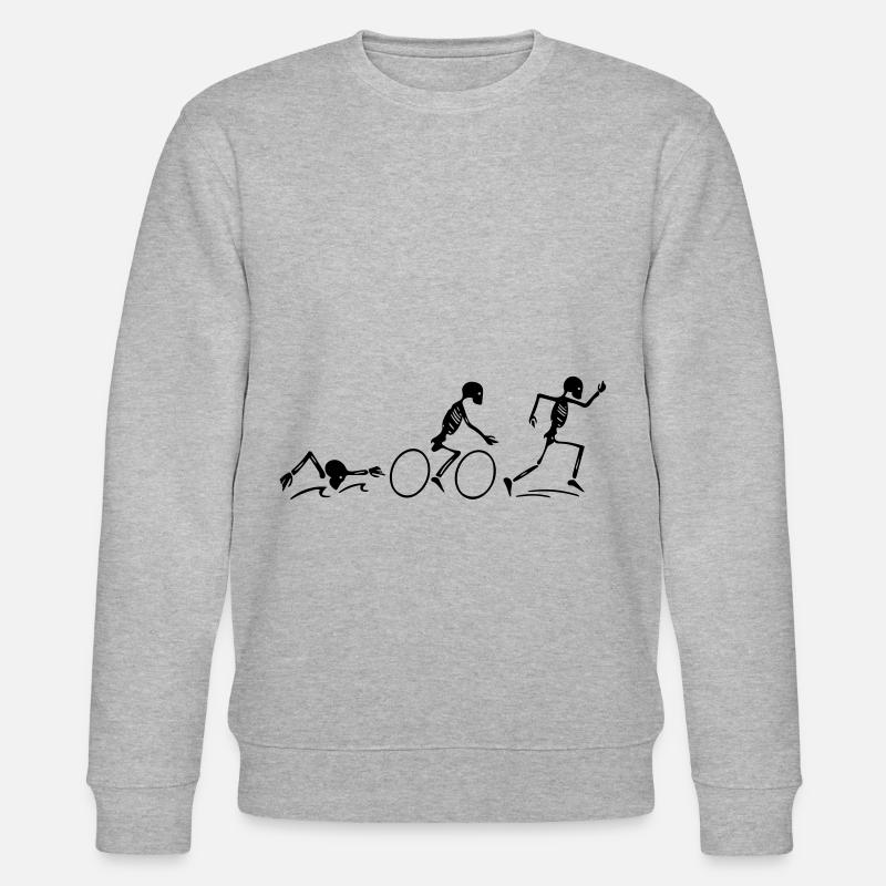 Triathlon - Stanley/Stella Unisex Bio-Sweatshirt CHANGER  - Grau meliert