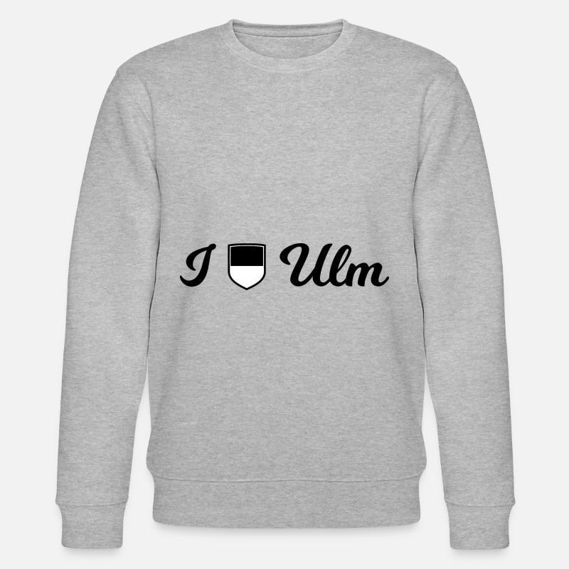 Ich liebe Ulm - Stanley/Stella Unisex Bio-Sweatshirt CHANGER  - Grau meliert