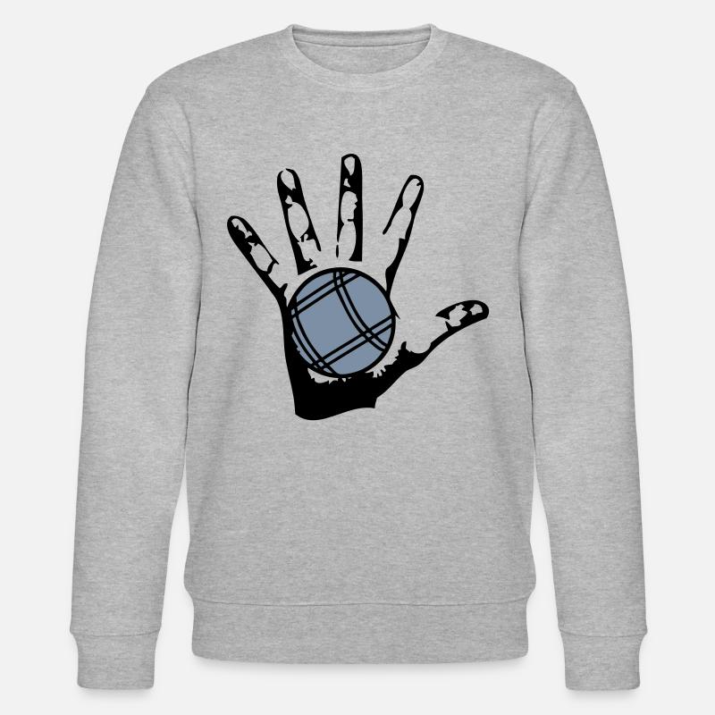 petanque boule main - Sweat bio CHANGER Stanley/Stella Unisexe - gris chiné