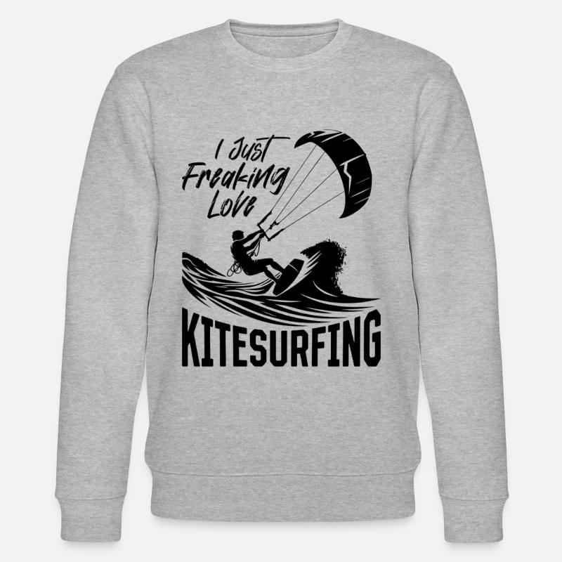Kitesurf Kitesurfer - J’adore - Sweat bio CHANGER Stanley/Stella Unisexe - gris chiné