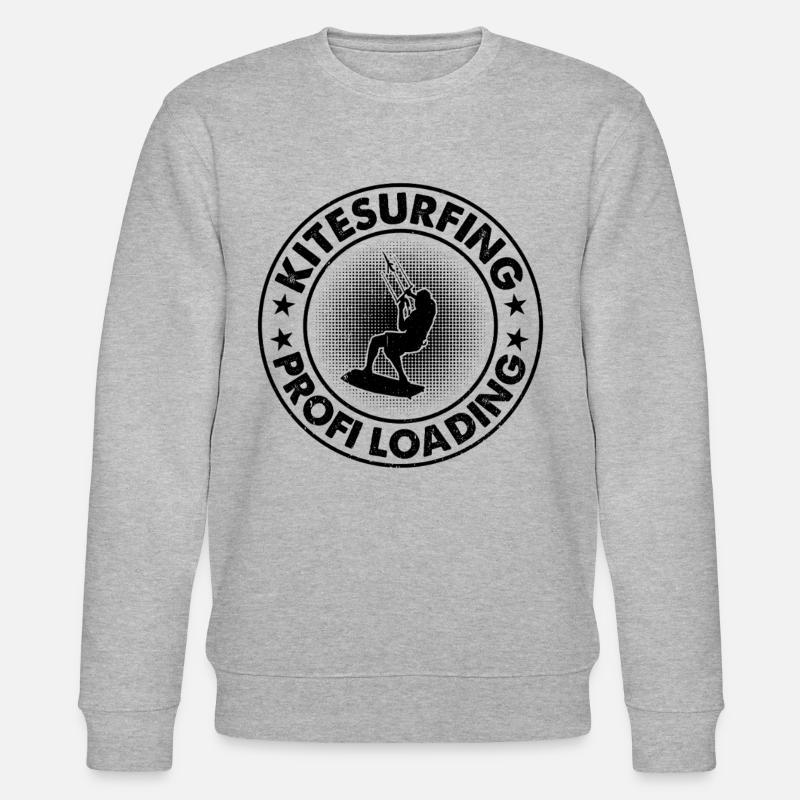 Kitesurfing profi loading - Kiteboarding - Stanley/Stella Unisex Bio-Sweatshirt CHANGER  - Grau meliert