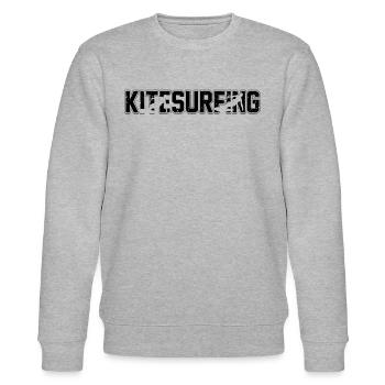 Kitesurfing Kiteboarding Kitesurfer - Stanley/Stella Unisex Bio-Sweatshirt CHANGER  - Grau meliert - Vorne - Nik (191cm) & Marisol (170cm)