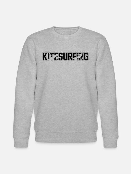 Kitesurfing Kiteboarding Kitesurfer - Stanley/Stella Unisex Bio-Sweatshirt CHANGER - Grau meliert