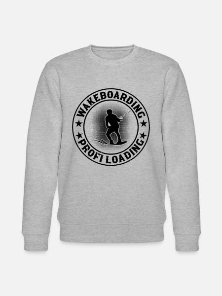 Wakesurfing Profi - Wakeboarding profi loading - Stanley/Stella CHANGER Unisex Organic Sweatshirt - heather grey