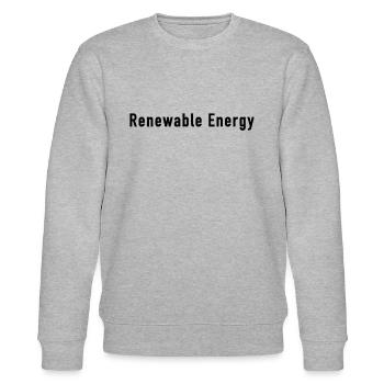 Énergie renouvelable - Sweat bio CHANGER Stanley/Stella Unisexe - gris chiné - Devant - Nik (191cm) & Marisol (170cm)