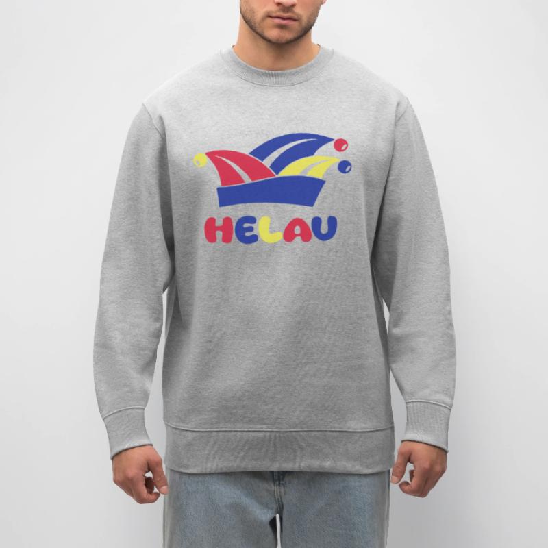 Fasching Narrenkappe Helau 1, 2 oder 3 Farben Stanley/Stella Unisex Bio-Sweatshirt CHANGER 