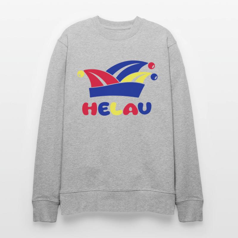 Fasching Narrenkappe Helau 1, 2 oder 3 Farben Stanley/Stella Unisex Bio-Sweatshirt CHANGER 