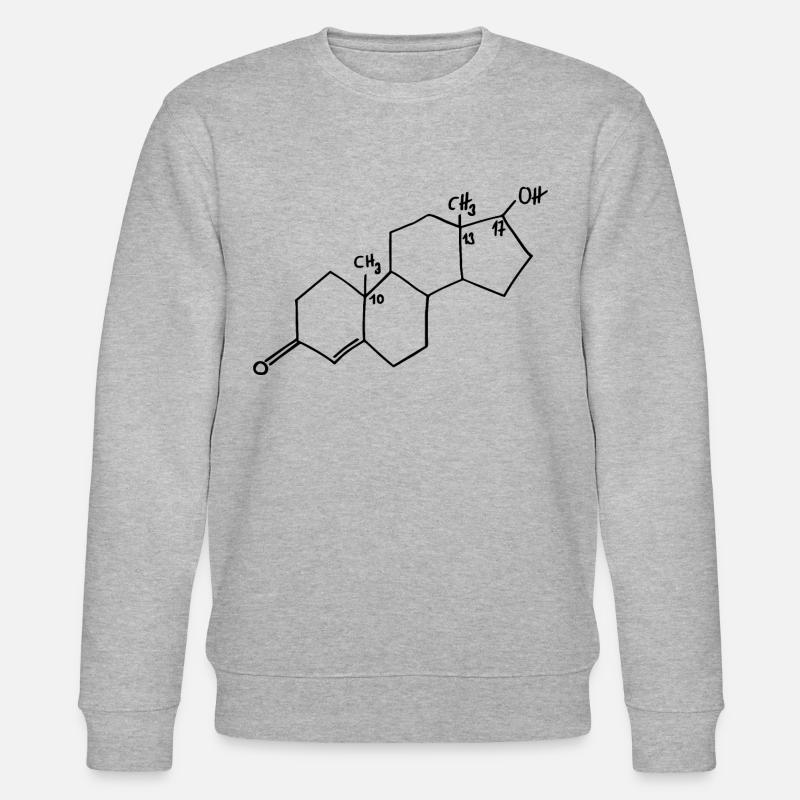 Testosteron - Stanley/Stella Unisex Bio-Sweatshirt CHANGER  - Grau meliert