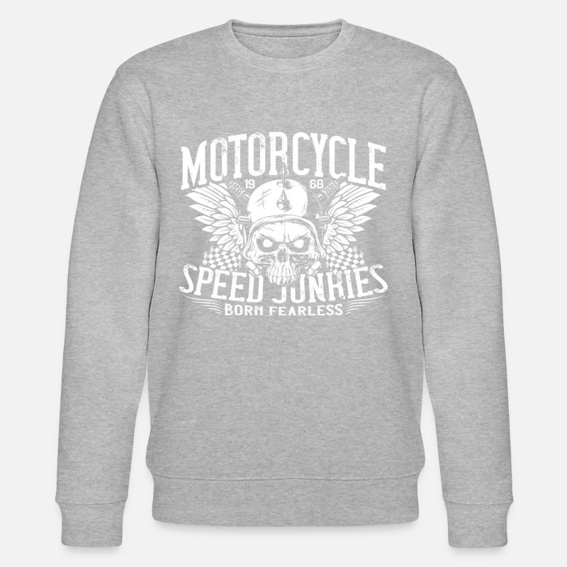 Moto course evil Eyes - Sweat bio CHANGER Stanley/Stella Unisexe - gris chiné