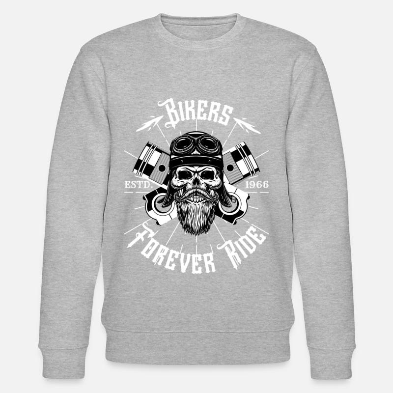 Je suis un Biker. - Sweat bio CHANGER Stanley/Stella Unisexe - gris chiné