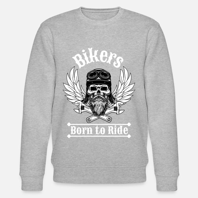 Je suis un Motard. - Sweat bio CHANGER Stanley/Stella Unisexe - gris chiné