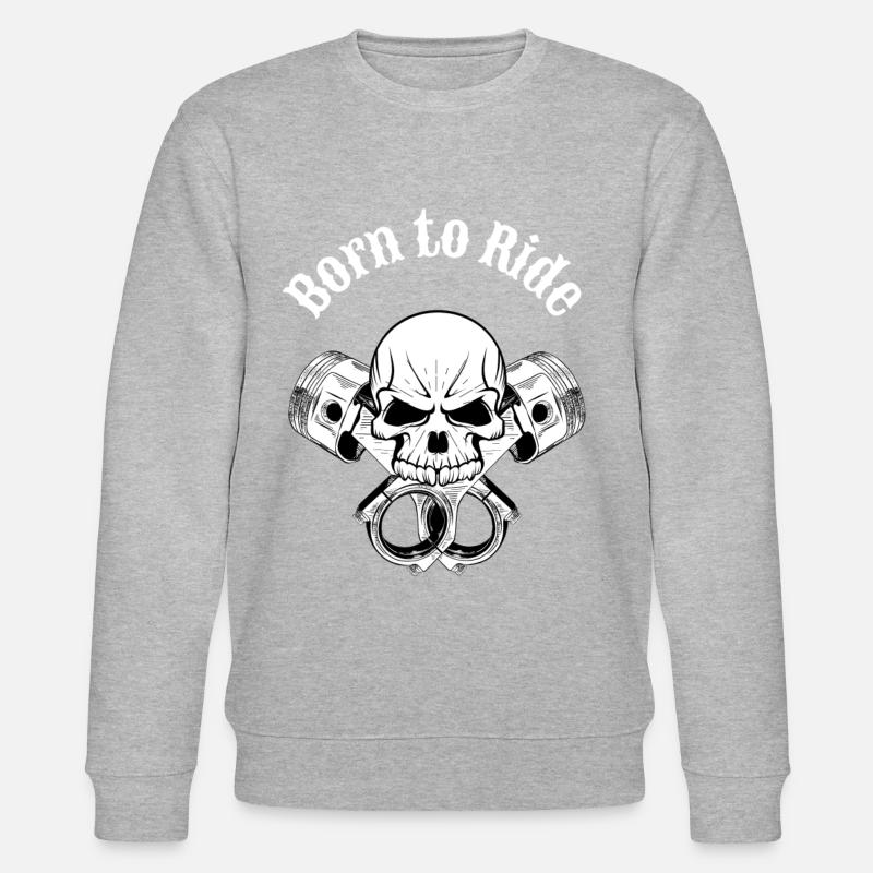 Je suis un Motard. - Sweat bio CHANGER Stanley/Stella Unisexe - gris chiné