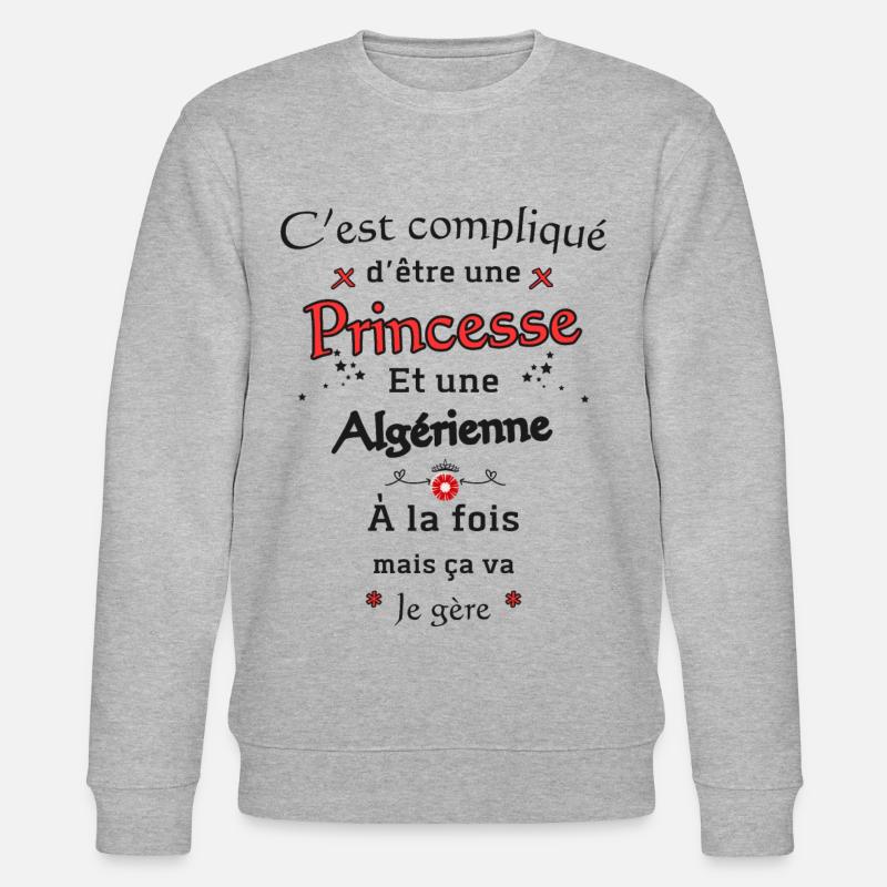 Algerische Prinzessin - Stanley/Stella Unisex Bio-Sweatshirt CHANGER  - Grau meliert