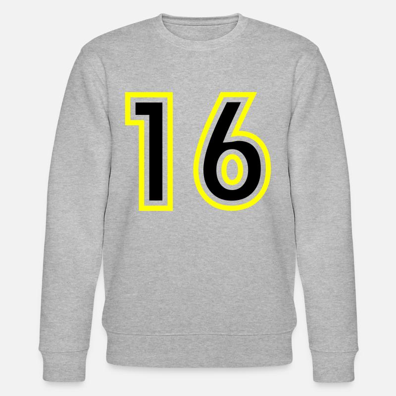 16 Nombre Collège - Sweat bio CHANGER Stanley/Stella Unisexe - gris chiné