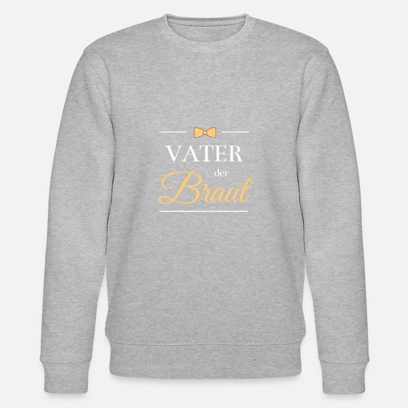 vater der braut - Stanley/Stella Unisex Bio-Sweatshirt CHANGER  - Grau meliert