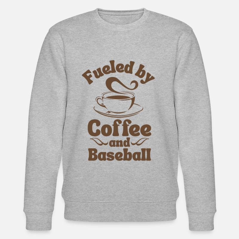 Amateur de café Baseball - Sweat bio CHANGER Stanley/Stella Unisexe - gris chiné