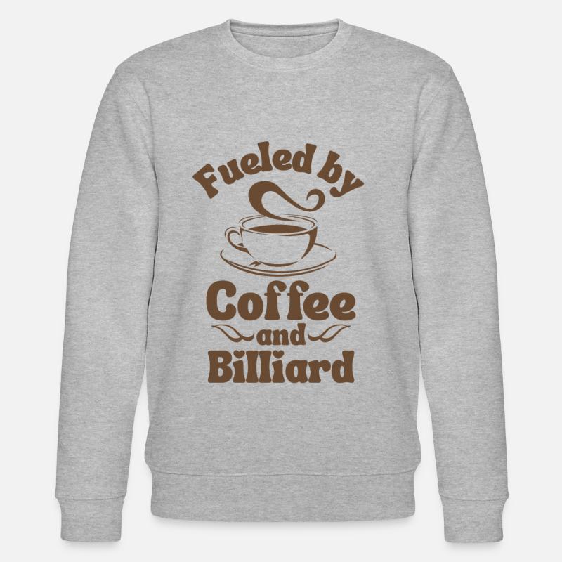 Amateur de billard café - Sweat bio CHANGER Stanley/Stella Unisexe - gris chiné