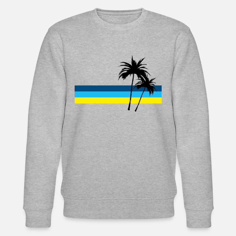 Palmen - Stanley/Stella Unisex Bio-Sweatshirt CHANGER  - Grau meliert