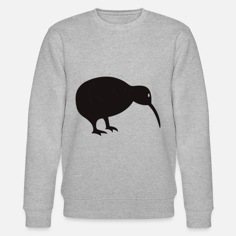 Kiwi Vogel Damen Geschenkidee Neuseeland - Stanley/Stella Unisex Bio-Sweatshirt CHANGER  - Grau meliert