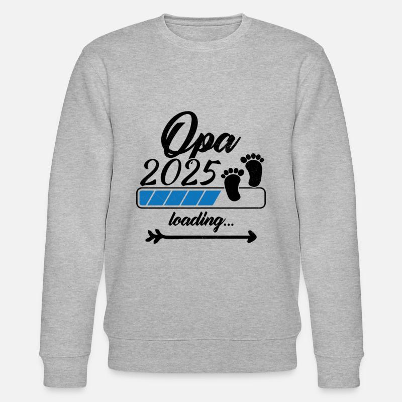 Opa 2025 Loading - Stanley/Stella Unisex Bio-Sweatshirt CHANGER  - Grau meliert