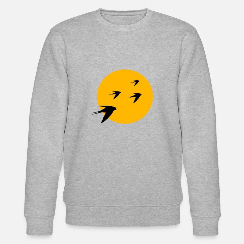 Vögel Vogel Sonne - Stanley/Stella Unisex Bio-Sweatshirt CHANGER  - Grau meliert