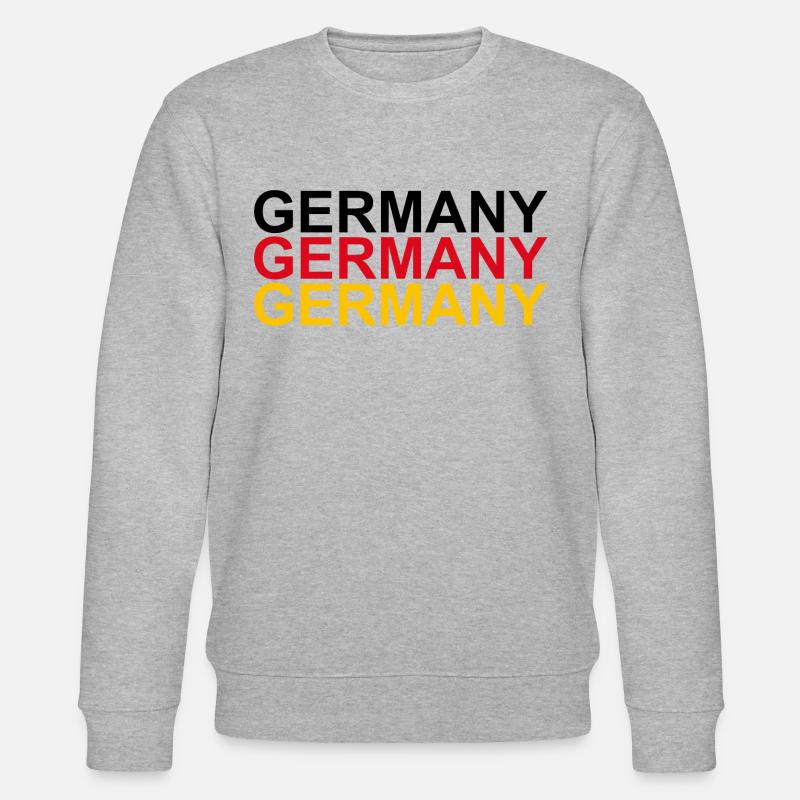 Deutsche Flagge - Stanley/Stella Unisex Bio-Sweatshirt CHANGER  - Grau meliert