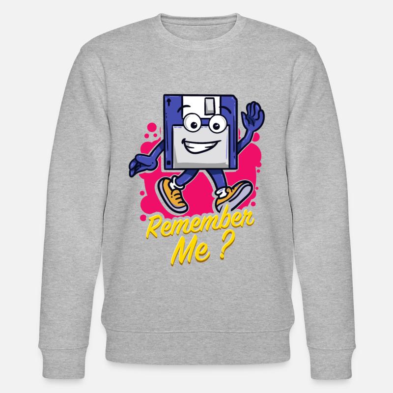 Programmeur Retro-diskette Disquette - Sweat bio CHANGER Stanley/Stella Unisexe - gris chiné