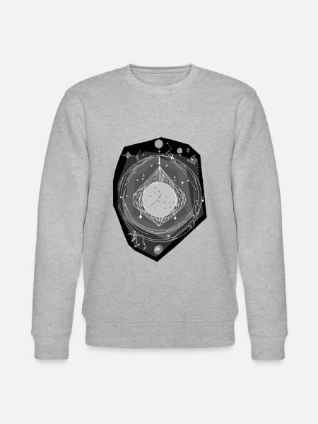 Cosmic Crystal Conjuring - Stanley/Stella CHANGER Unisex Organic Sweatshirt - heather grey
