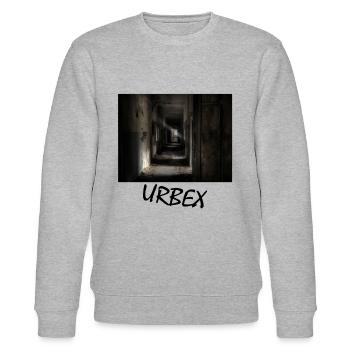 urbex exploration of abandoned buildings history - Stanley/Stella CHANGER Unisex Organic Sweatshirt - heather grey - Front - Nik (191cm) & Marisol (170cm)