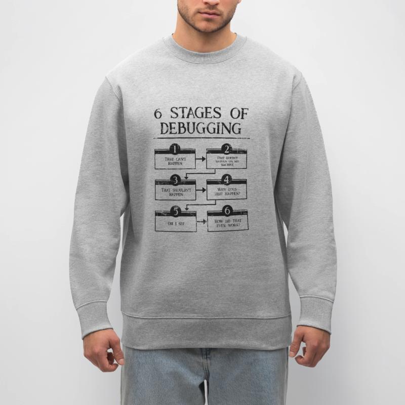 6 Schritte zum Debuggen der Computerprogrammiercodierung Stanley/Stella Unisex Bio-Sweatshirt CHANGER 