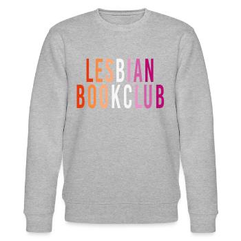 Lesbian Bookclub - Stanley/Stella Unisex Bio-Sweatshirt CHANGER  - Grau meliert - Vorne - Nik (191cm) & Marisol (170cm)