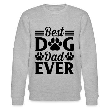 Dog Daddy - Dog Owner Dog Lover Daddy - B - Stanley/Stella CHANGER Unisex Organic Sweatshirt - heather grey - Front - Nik (191cm) & Marisol (170cm)