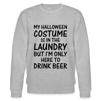 Mon costume d’Halloween est dans la lessive, mais je - Sweat bio CHANGER Stanley/Stella Unisexe - gris chiné - Devant - Nik (191cm) & Marisol (170cm)