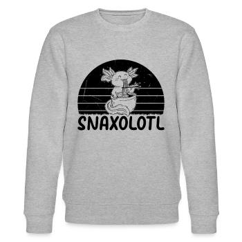 Axolotl Snaxolotl Axolotl Drôle Axolotl - Sweat bio CHANGER Stanley/Stella Unisexe - gris chiné - Devant - Nik (191cm) & Marisol (170cm)