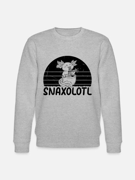 Axolotl Snaxolotl Axolotl Funny Axolotl - Stanley/Stella Unisex Bio-Sweatshirt CHANGER  - Grau meliert