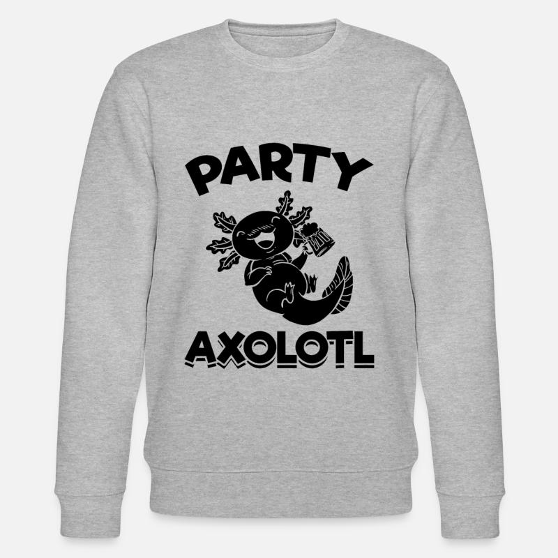 Fête Axolotl - Sweat bio CHANGER Stanley/Stella Unisexe - gris chiné