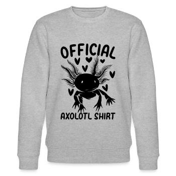 Axolotl Official Axolotl Shirt Axolotl - Stanley/Stella CHANGER Unisex Organic Sweatshirt - heather grey - Front - Nik (191cm) & Marisol (170cm)