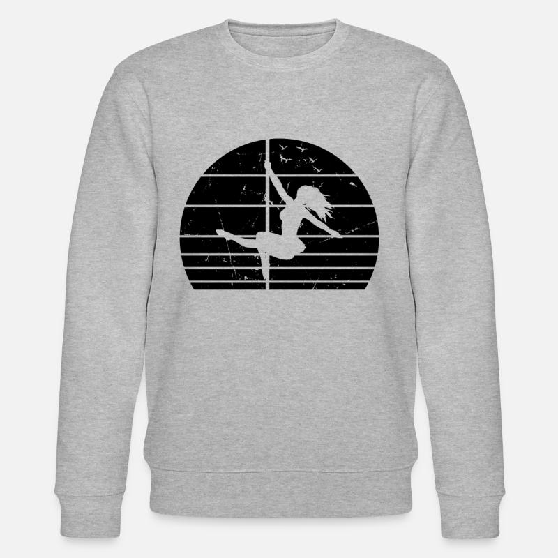 Pole Dance Girls Pole Dancing Silhouette I Pole Da - Stanley/Stella Unisex Bio-Sweatshirt CHANGER  - Grau meliert