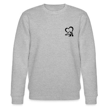 Mountain Hiking - Outdoor Trekking Mountain Heart - Stanley/Stella Unisex Bio-Sweatshirt CHANGER  - Grau meliert - Vorne - Nik (191cm) & Marisol (170cm)