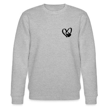 Squirrel Owner - Cute Squirrel Heart Squirrel - Stanley/Stella Unisex Bio-Sweatshirt CHANGER  - Grau meliert - Vorne - Nik (191cm) & Marisol (170cm)