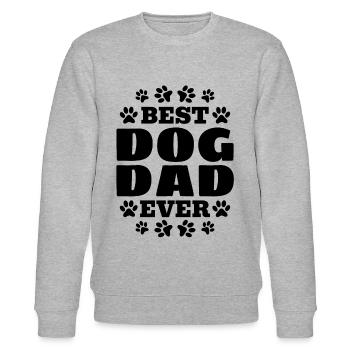 Best Dog Dad Ever - Pet Dog Owner Cute Dog Lover D - Stanley/Stella Unisex Bio-Sweatshirt CHANGER  - Grau meliert - Vorne - Nik (191cm) & Marisol (170cm)