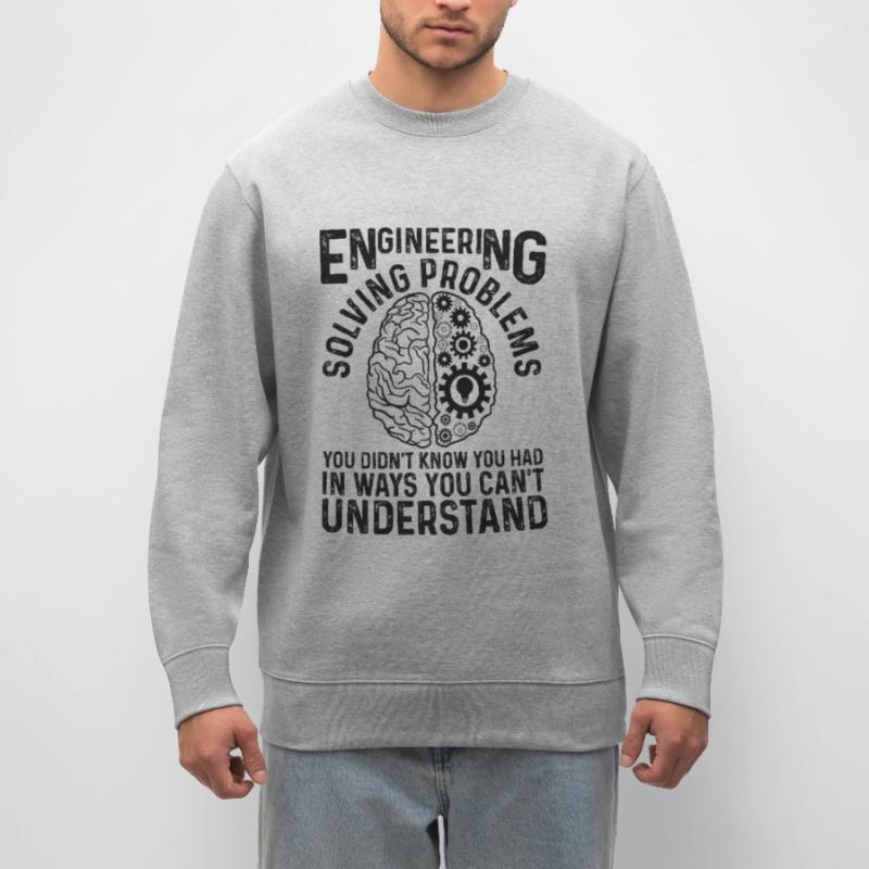 Engineer Engineering Gear Brain Technician Engine Stanley/Stella CHANGER Unisex Organic Sweatshirt
