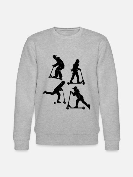 Scooter Tricks Cascade Scooter Stunts Boys Kids Scoo - Sweat bio CHANGER Stanley/Stella Unisexe - gris chiné