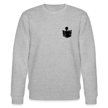 Orangutan Monkey Funny Monkeys Pocket Monkeys - Stanley/Stella CHANGER Unisex Organic Sweatshirt - heather grey - Front - Nik (191cm) & Marisol (170cm)
