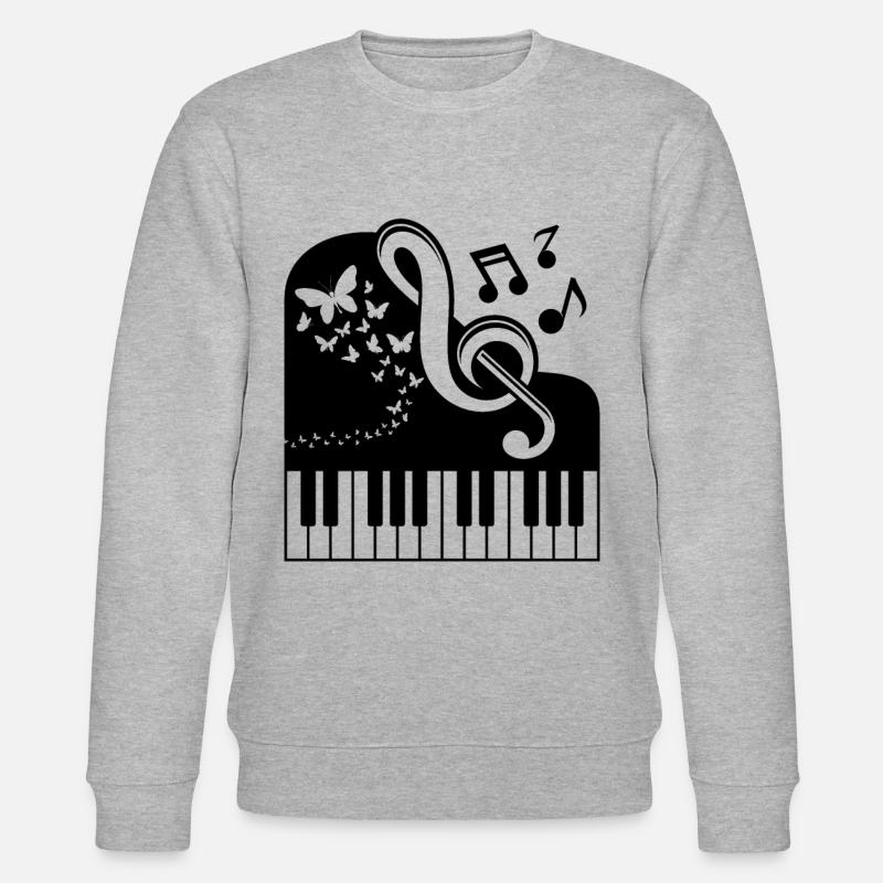 Claviériste Piano Lover - Pianiste - Sweat bio CHANGER Stanley/Stella Unisexe - gris chiné