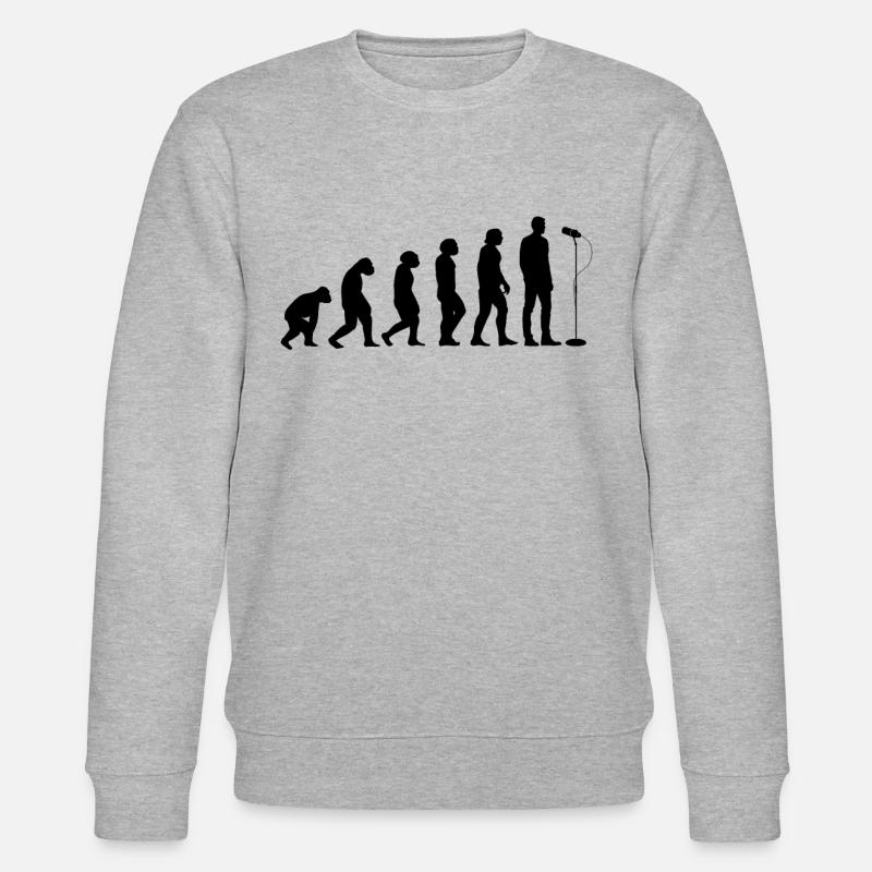 Podcast Evolution Podcaster Podcast Evolution - Stanley/Stella Unisex Bio-Sweatshirt CHANGER  - Grau meliert