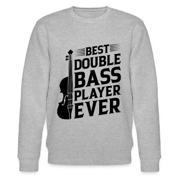 Best Double Bass Player Ever - Double Bass Player - Stanley/Stella Unisex Bio-Sweatshirt CHANGER  - Grau meliert - Vorne - Nik (191cm) & Marisol (170cm)